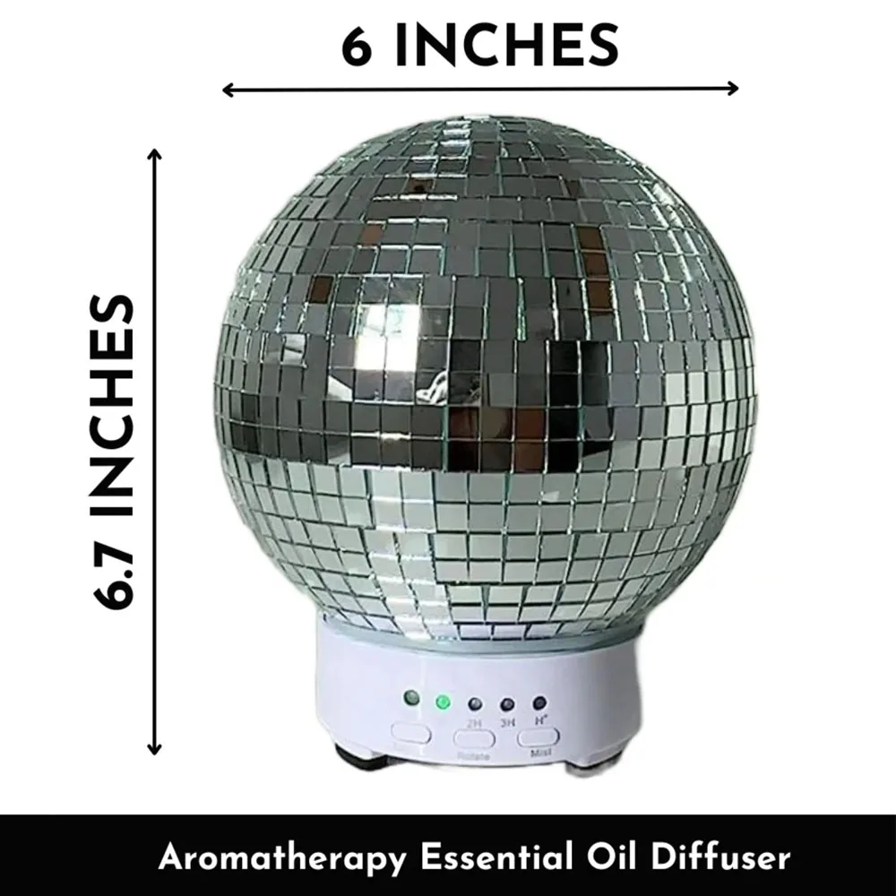 Disco Ball Diffuser Rotating Essential Oil Diffusers Aromatherapy Cool Oil  Diffuser for Home Mirrorball Disco Party Decor - AliExpress