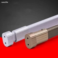 vanzlife Useful Extendable Stainless Steel Wardrobe Clothes Rod Adjustable Closet Rail Pole Curtain Telescopic Hanging Rod 46~95 1