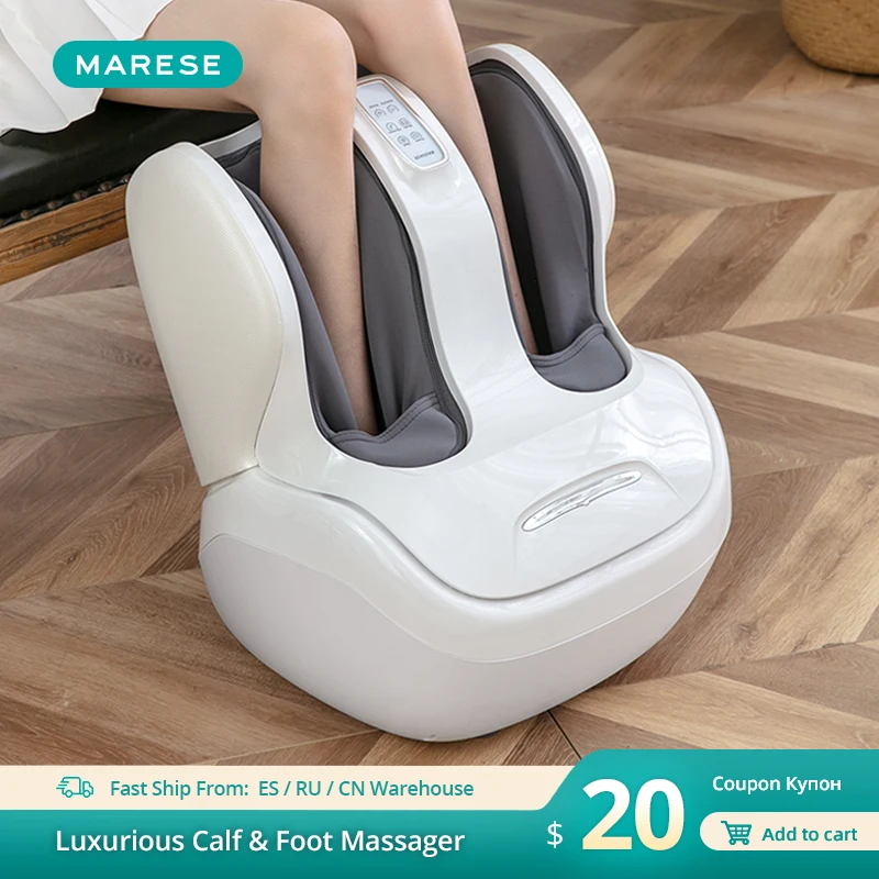 Marese Luxury Calf Foot Massage Machine Electric Vibration Shiatsu Air
