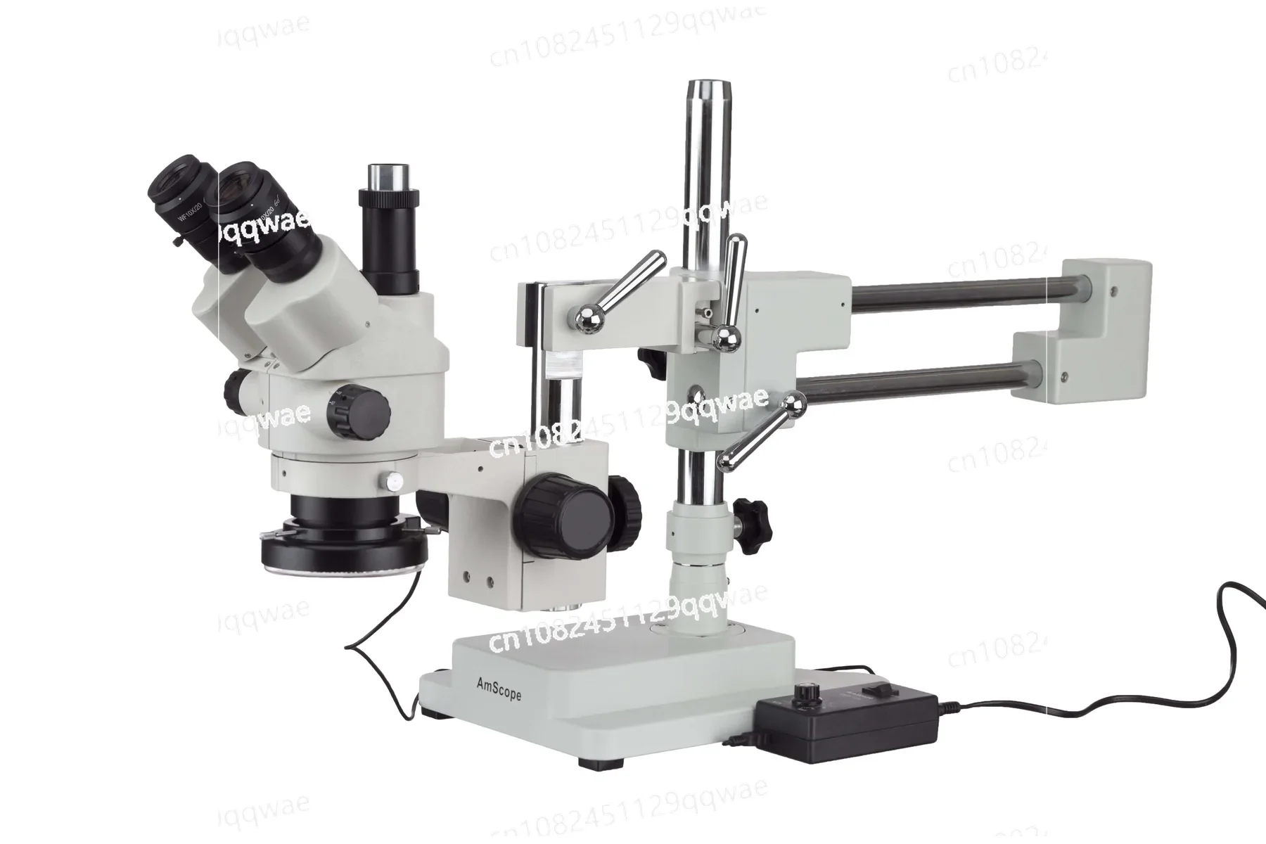 

Мультифокальный стереомикроскоп с увеличением AmScope 3.5X-90X на подставке с фотокольцом, или доставка из Москвы