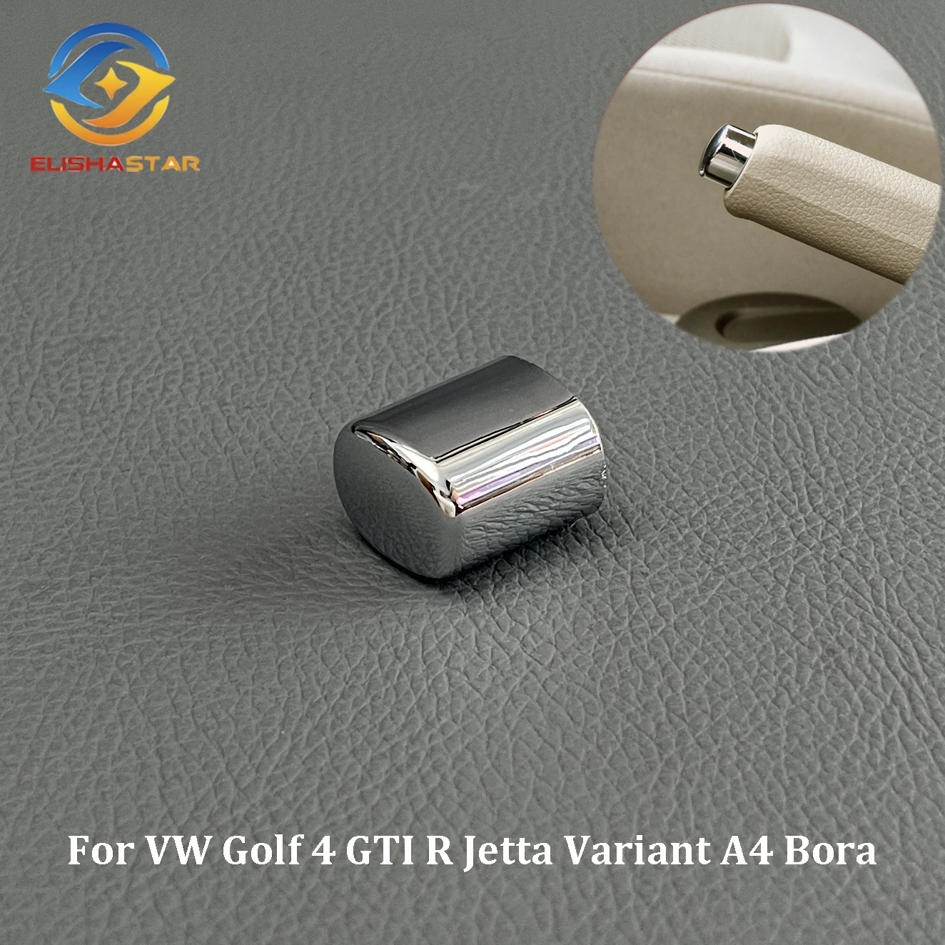 Handbrake Lever Button Chrome Push Button For VW Golf 4 GTI R Jetta Variant A4 Bora MK4 MK5 GLI Beetle Car Accessories 1J0711323D