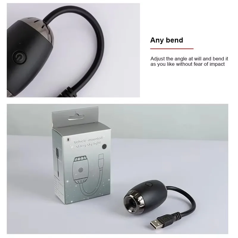Enchanting LED Starry Sky Night Light – USB Powered Saturn Galaxy Projector Lamp