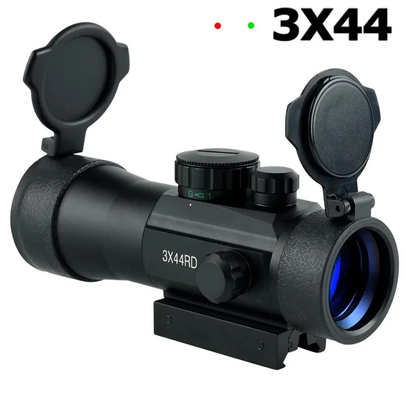 Red Dot Sight Rifle Scope 3X44 Reflex Hunting Optic Adjustable 11mm/20mm Rail red dot sight,rifle scope