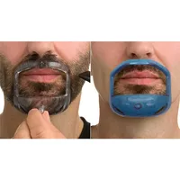 5pcs/set Transparent Beard Styling Tool And Shaving Template For Men