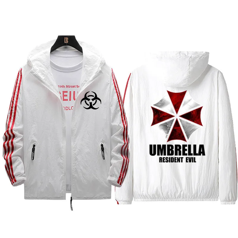 Мужская зимняя куртка-бомбер с принтом Umbrella Corporation |