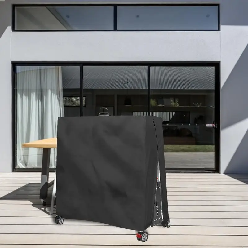 Heavy Duty Waterproof Dustproof Table Tennis Cover 420D Oxford Cloth Indoor/Outdoor PingPong Table Storage Covers Accessories 5