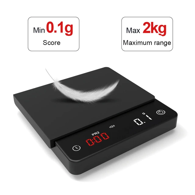 2KG Electronic Digital Coffee Weight Basic Smart Coffee Scale LED