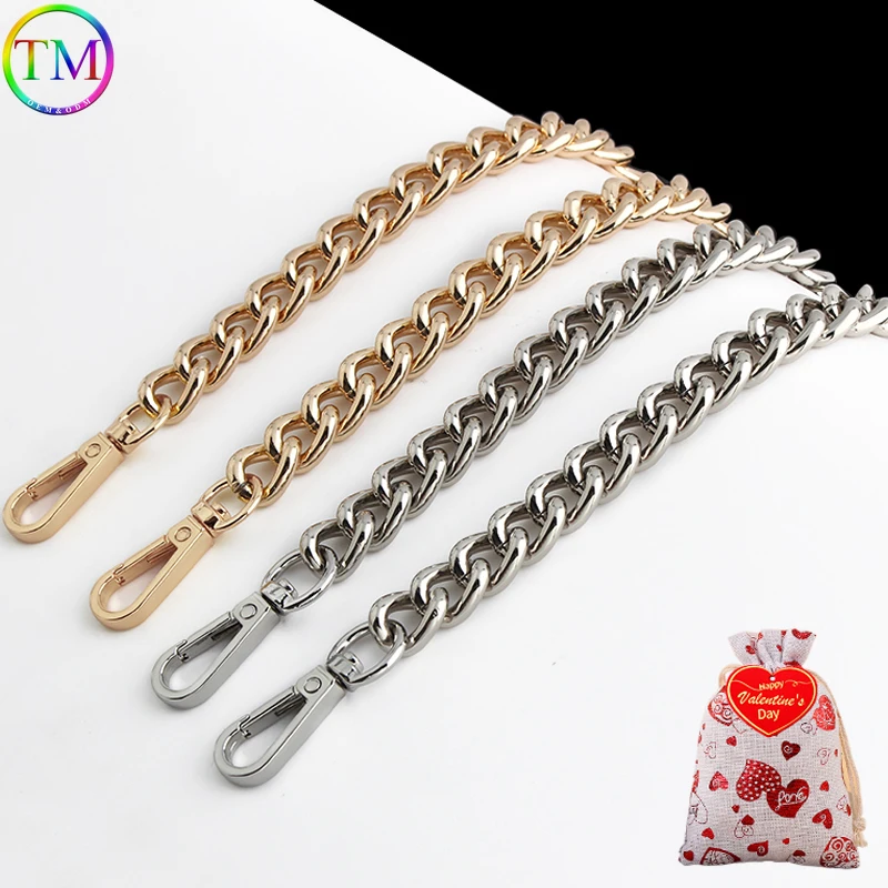 Metal Aluminum Bag Chain Crossbody Underarm Bag Handbag Detachable Shoulder Strap For New Year/Valentine's Day Gifts Accessories