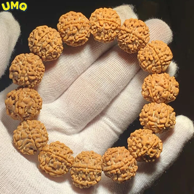 

Big Vajra Bodhi Hand String Men's Six Petal 778 Eight Son Original Seed Buddha Bead Bracelet Rosary Beads