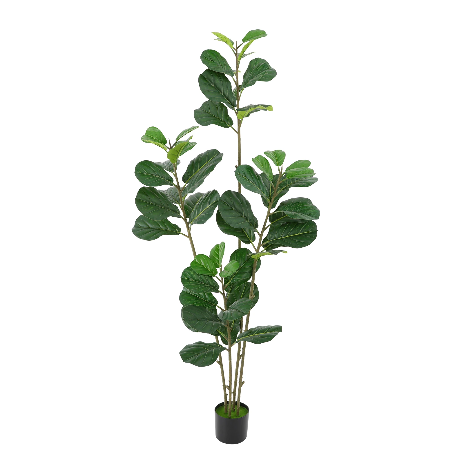 Monstera Deliciosa mit vier Balken, 180 cm, zerlegtes Modell, große künstliche Pflanzen mit Topf, künstliche Ficus-Lyrata-Bäume für Zuhause – Detail 10