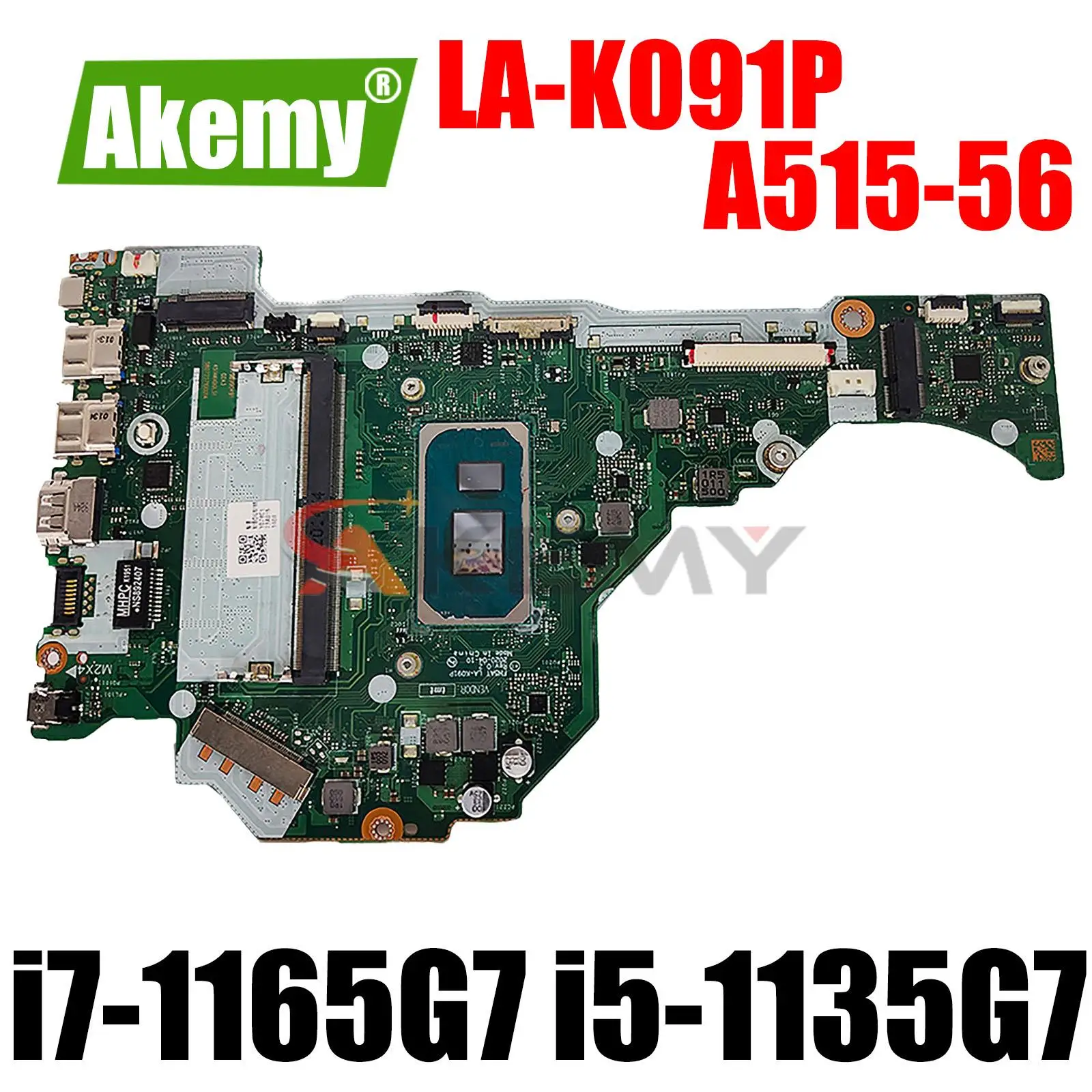 

Материнская плата для ноутбука Acer A515-56 LA-K091P материнская плата для ноутбука с центральным процессором/i5-1135G7 4GB-RAM 100%, работает