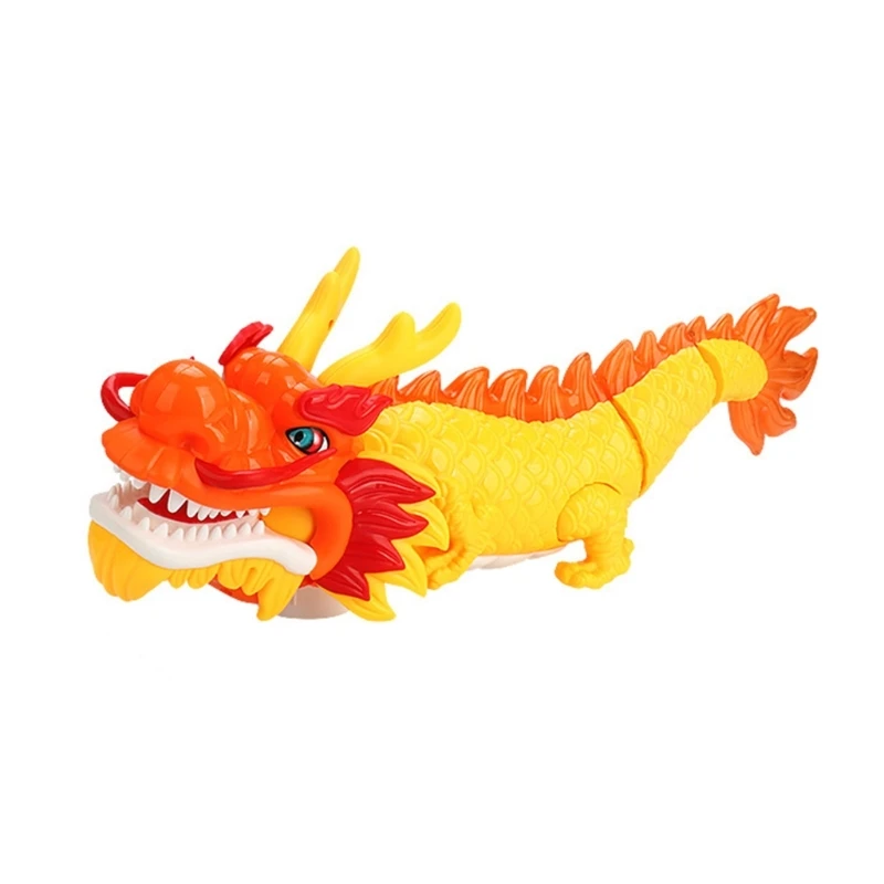 Electronic Swing Dragon Dance Shape Cartoon Dragon Toy Car Child Crawling Toy Dropship