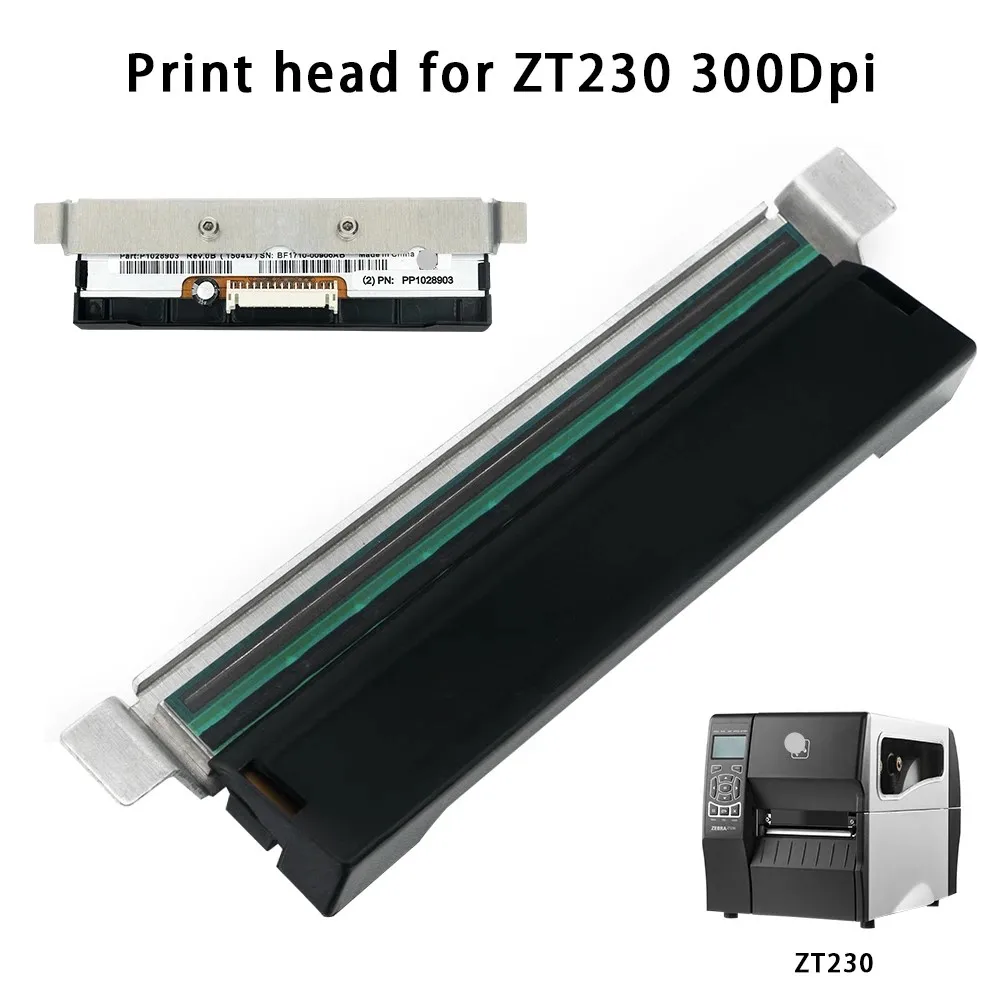 Nuova Testina Di Stampa Originale (P1037974-011) Per Stampante Zebra Zt210 Zt220 Zt230 300Dpi