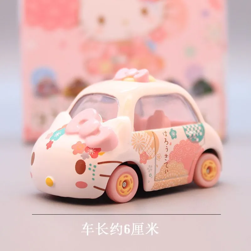

Kawaii Hello Kitty Car Motorcycle Alloy Toy Car Decoration Birthday Gift Women Accessories Children Toy Wholesale Birthday Gift
