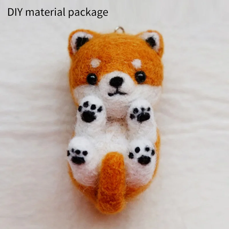 Wool Felt DIY Poke Material Package DIY Wool Felt Needle Simulation Cat Poke Material Package Hand-brain Coordination Training