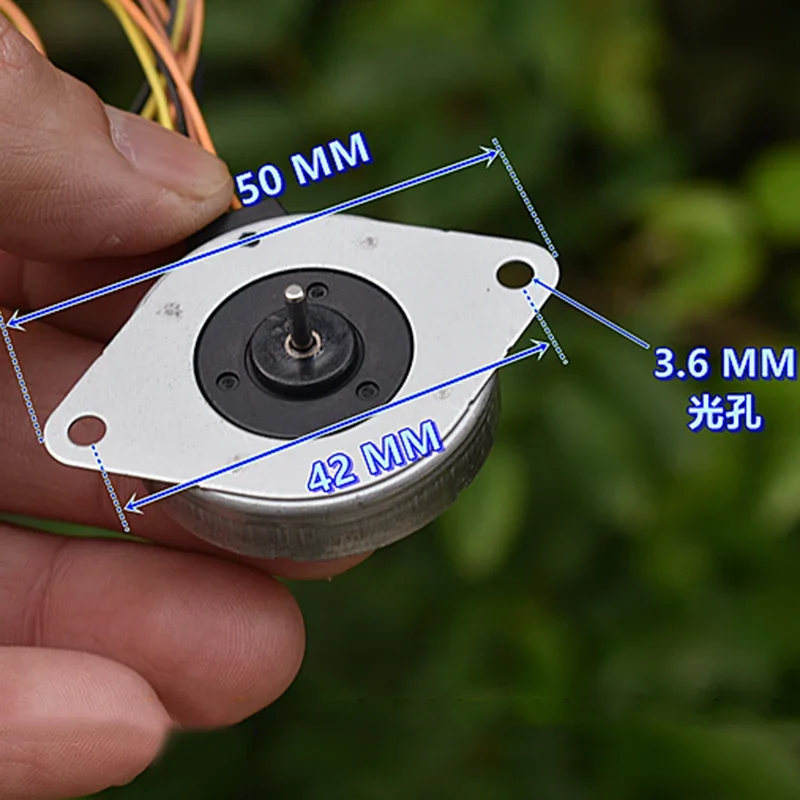 DC 5V-12V Micro MOATECH 2-Phase 4-Wire Stepper Motor Round Ultra-thin 35MM Stepping Motor 23.2 Ohms 3.75 Degree with Gear stepper motor