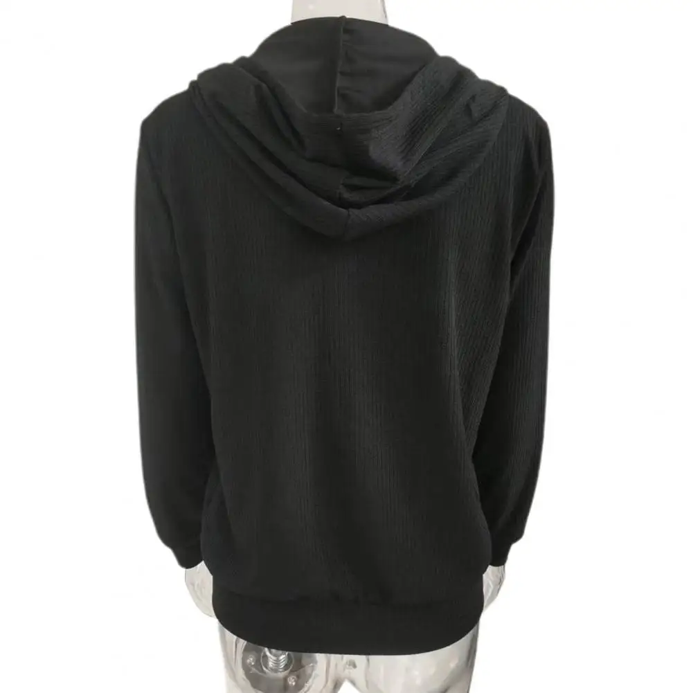 

Lady Knitted Coat Soft Women Jacket Cozy Knitted Sweater Coat for Women Hooded Drawstring Long Sleeve Thick Warm Elastic Loose