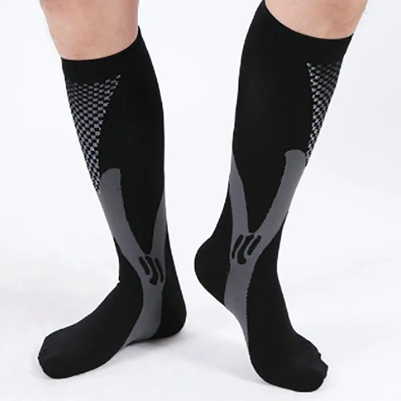 

Men Socks Sports Compression Socks for Running Hiking Basketball Soccer Elastic Footwear Varicose Veins Muscle Support Stocking
