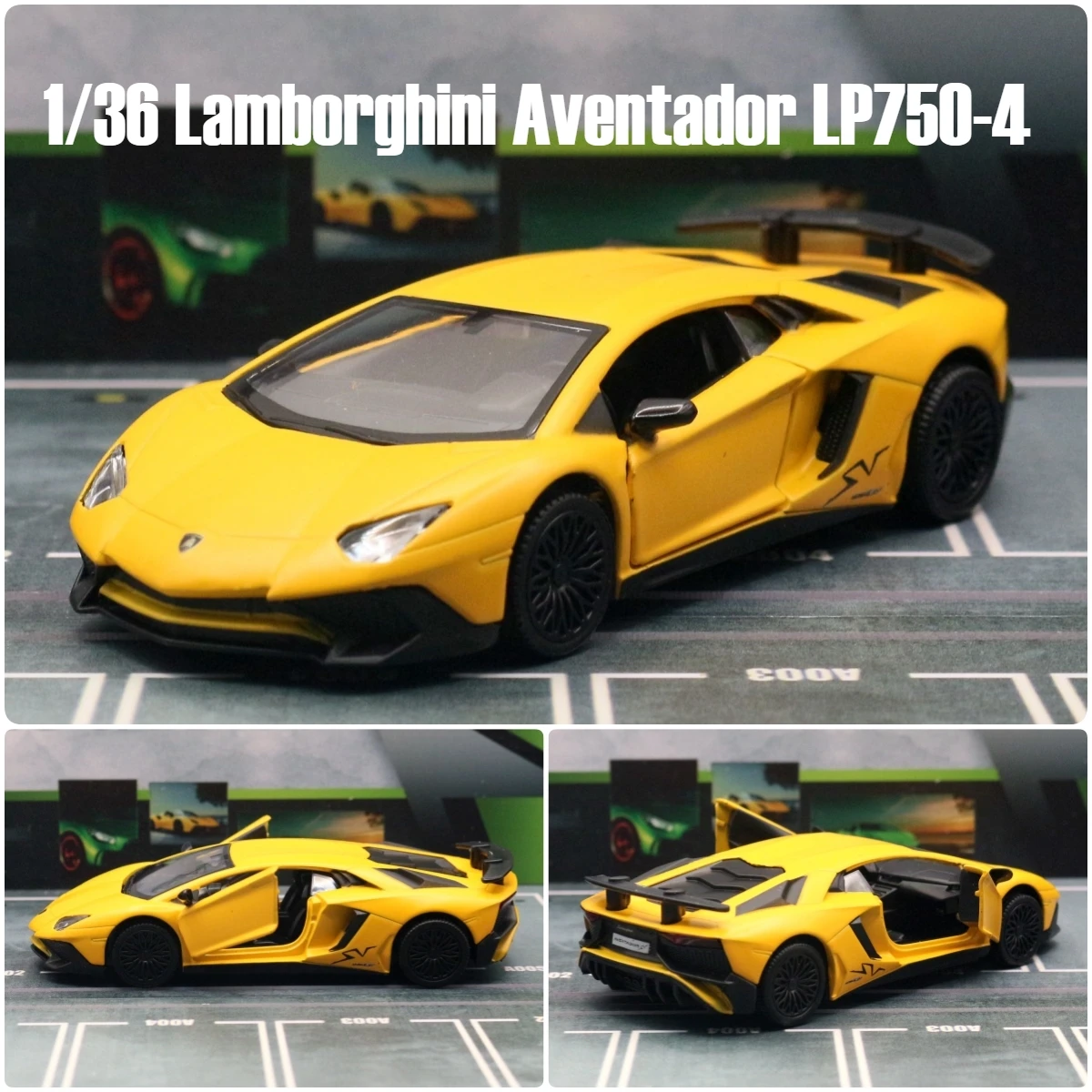 1/36 Lamborghini LP670 LP570 LP750 Sina Racing Toy Car Model RMZ