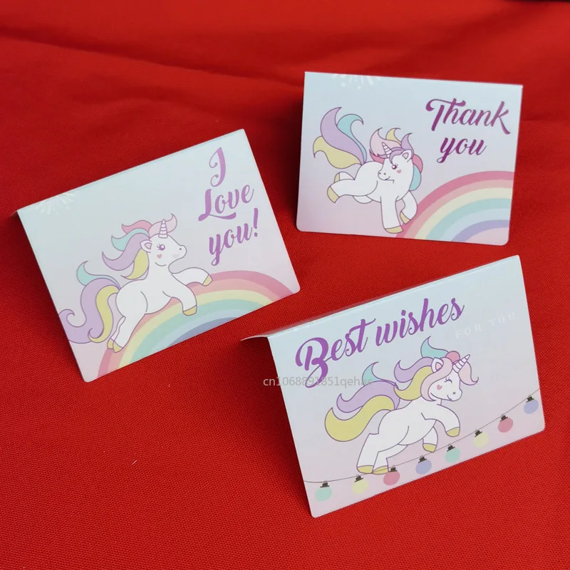 50/30/10pcs Thank You Card For Supporting Business Package Decoration Best Wishes I Love You Business Card Party Gift Card Decor