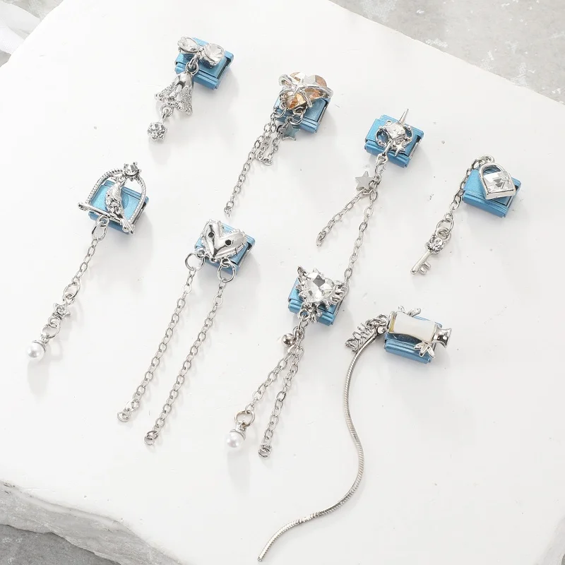 Zircon Pendant Italian Charm Stainless Steel Bracelet DIY Making