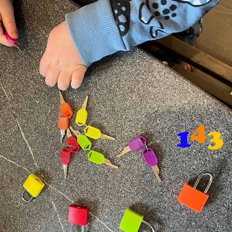 Montessori Toys Locks And Keys Learning Eudcation Toys For Kids 2 To 4 Years Old Learning Activities Toys For Toddlers D86Y