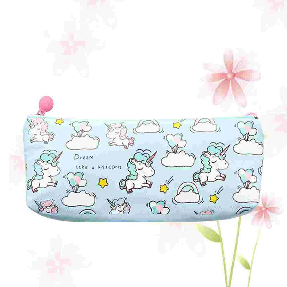 

Unicorn Pencil Case Kawaii Stationery Pencil Box Pen Bags School Office Supplies (Sky-blue)