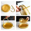 Wrought Iron Nordic Pastry Tray Gold Large Capacity Fruit Serving Tray Hollow Out Decorative 2 Tier Fruit Tray Kitchen 4