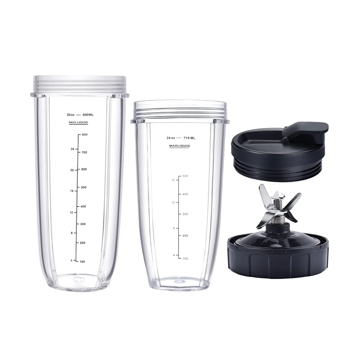 16 Oz Single Serve Blender Cup with Lid - 2Pcs Ninja Blender Cups  Replacement Shaker Cup 16 Oz Cup for Bl770 Bl780 Bl740 Bl810 Nutri Ninja  Blender