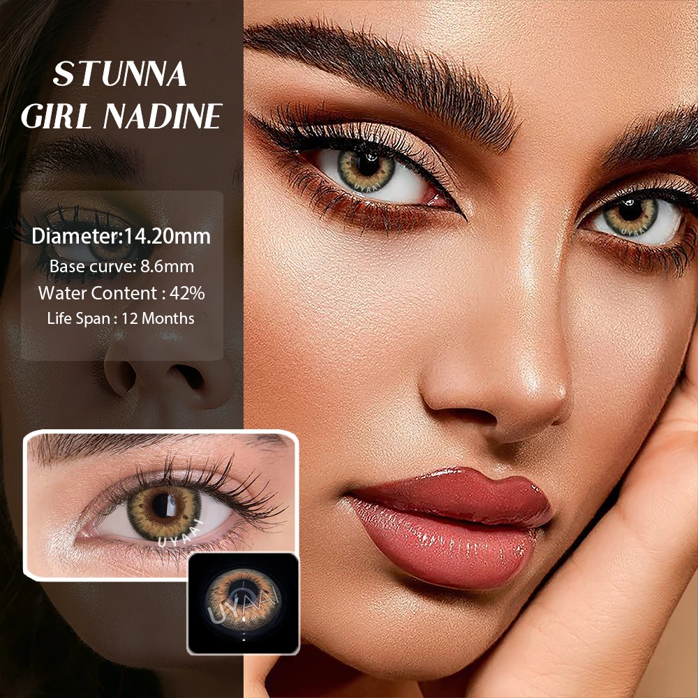 Vibrant Blue Cosmetic Contact Lenses for Eye Color Transformation - 2 Pack
