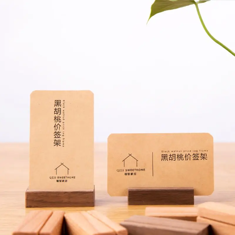 

Wooden Numbers Photo Display Stand Wood Place Card Bracket Wood Rack Accessory