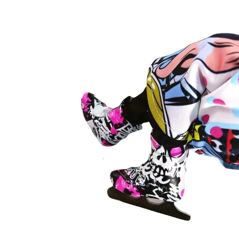 Alloy Finger Skating Shoes Coated with Duck Set Desktop Fingertip Ski 5
