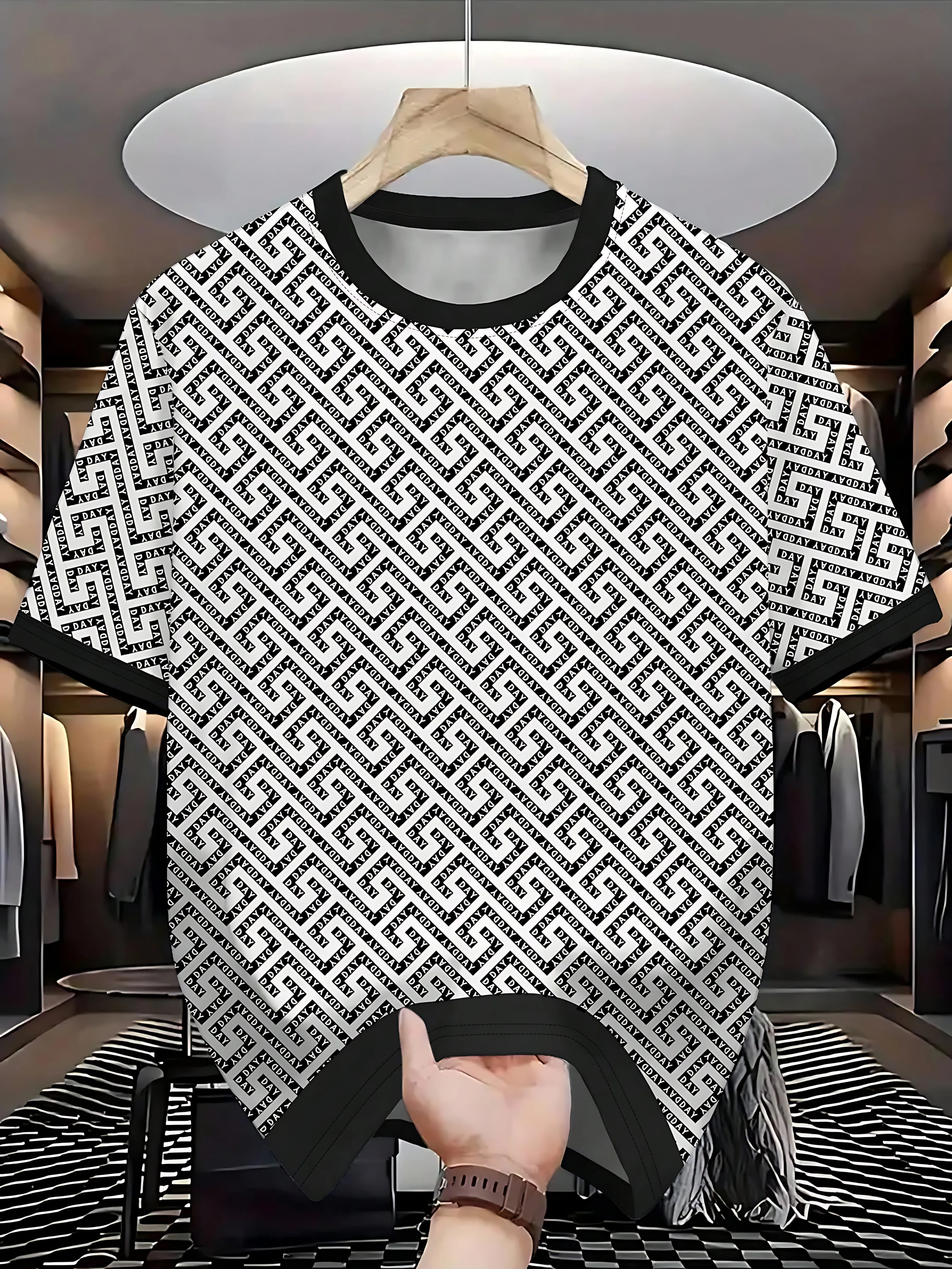 The new men's T-shirt for the summer of 2025 features a casual fashionable soft…