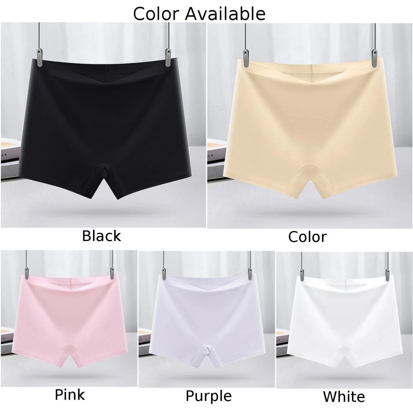 Women See Through Underwear Stretch Oil Shiny Glossy Panties Briefs 