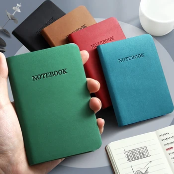 Mini notebook A7 portatile tascabile blocco note memo diario pianificatore agenda ufficio scuola cancelleria semplice mini notebook