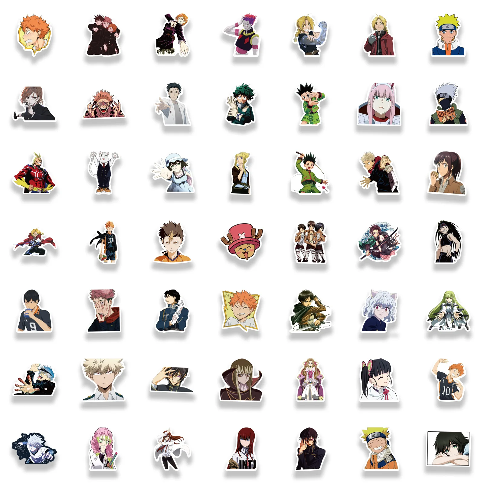 100PCS Mix Anime Stickers Waterproof DIY Graffiti Phone Laptop Luggage Guitar Notebook Cup Cartoon Stickers Kids Toy 4