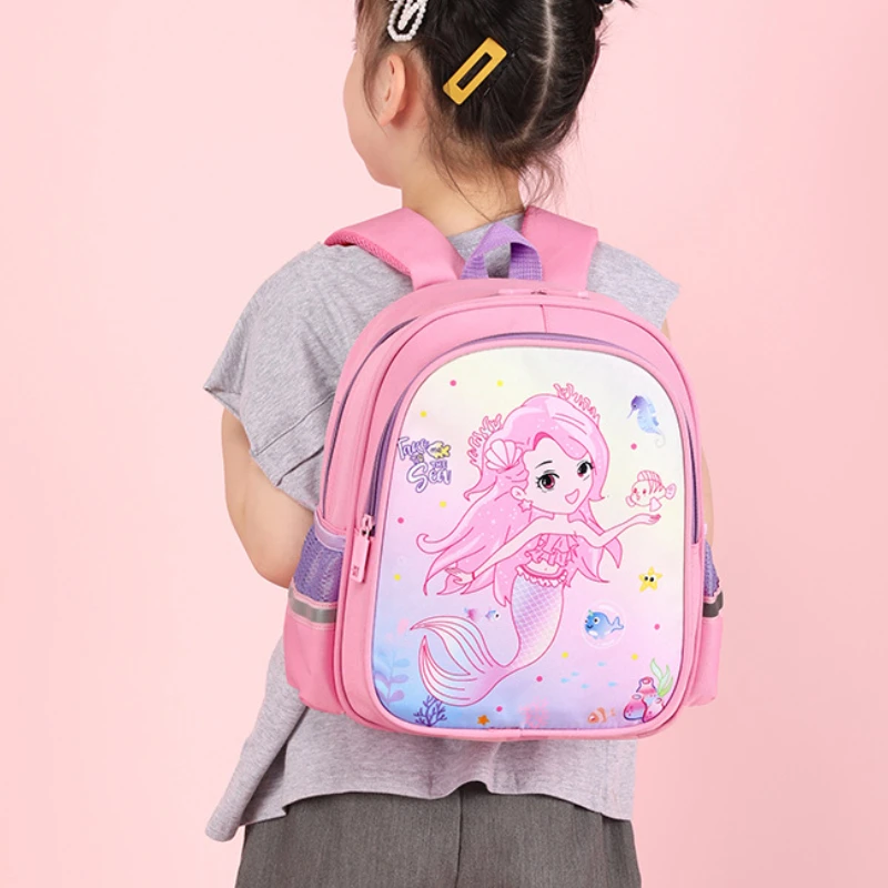 Cute Children Anime Backpacks In Kindergarten New Girls Princess Sweet Mermaid Unicorn Cartoon Small School Bags Drop Shipping