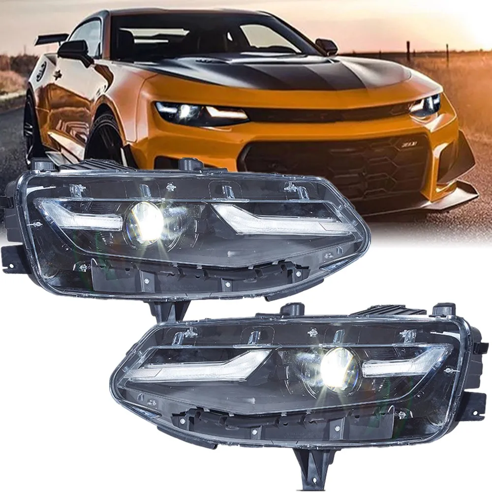 

Автомобильные светодиодные фары для Chevrolet Camaro 2020 2021 2022 2023 аксессуары для Chevrolet Camaro модифицированные передние светодиодные фары в сборе