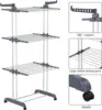 NEW Clothes Drying Rack, Oversized 4-Tier(67.7" High) Foldable Stainless Steel Movable Drying Rack with 4 castors 5