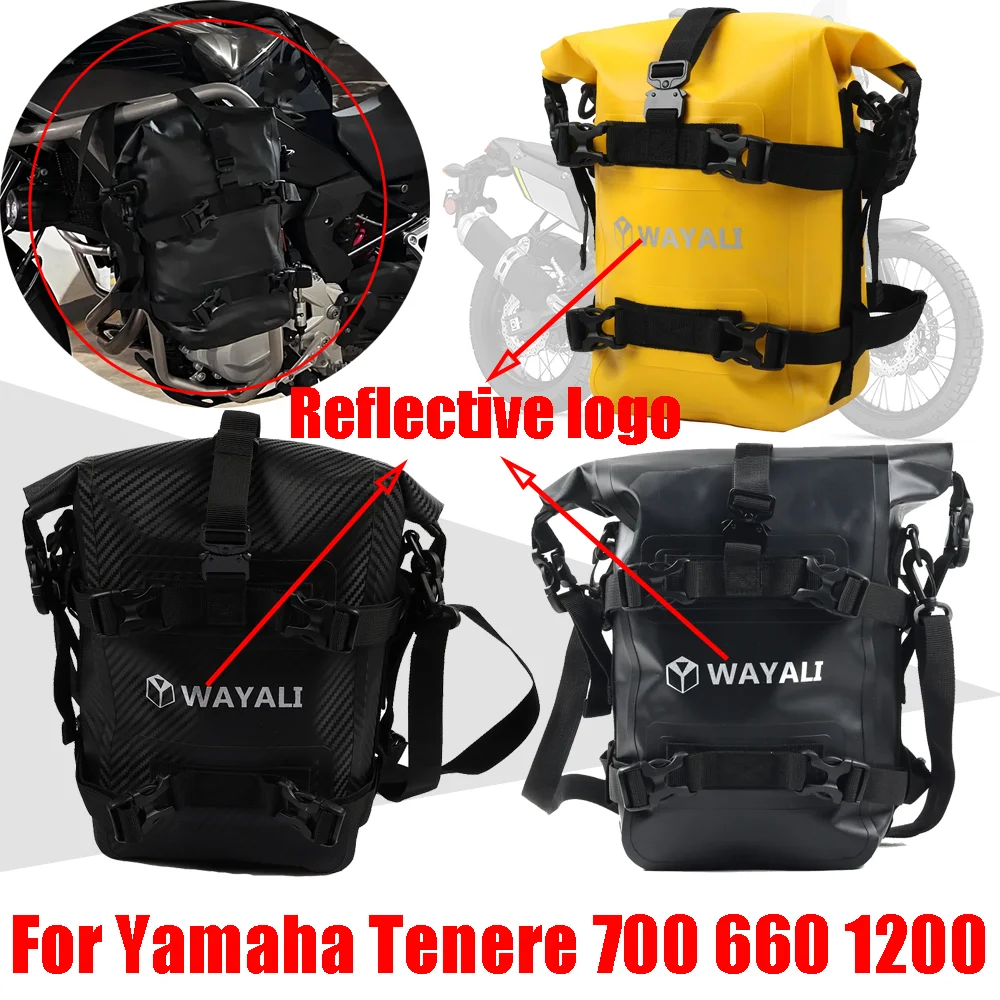 Borsa Portautensili Impermeabile Per Yamaha Tenere 700 660 1200 Super Xt1200Z Xtz700 Xtz 700 Xt660Z Accessori Telaio Crash Bar Borse