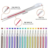 Set of 8-60 Metallic Glitter Gel Pens 1.0 mm Color Ballpoint Pen Book Card Long Lasting Writing Drawing Marking Coloring DIY Art 3