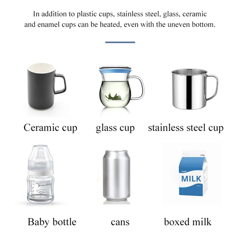 New Smart Thermostatic Coaster Cute Rabbit Mug Warmer Set Cup Heating Pad Home Office Gift Coffee Mug Warmer Water Heater 5
