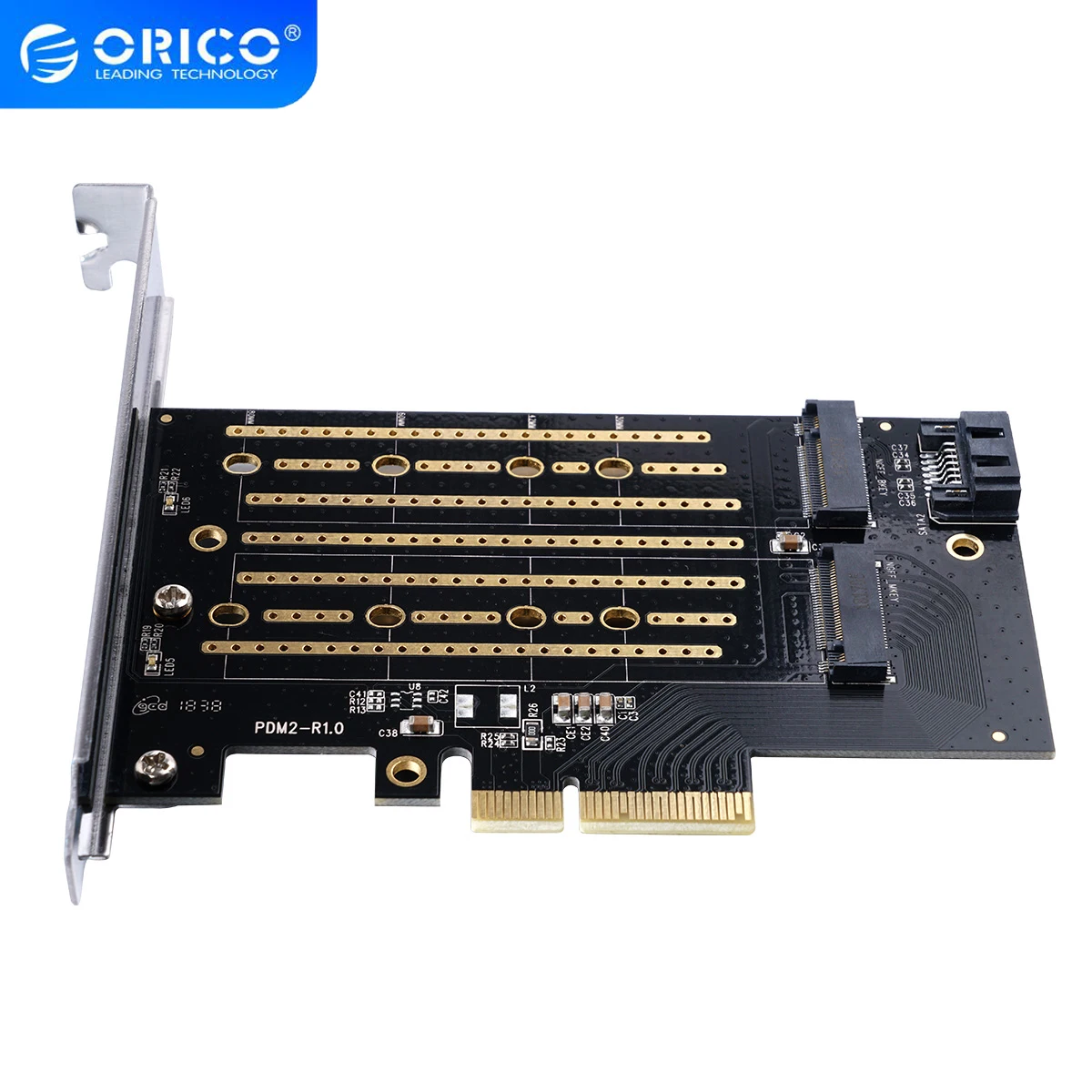 

ORICO PDM2 PCI Express M.2Interface SSD M.2 NVME to PCI-E 3.0 X4 Gen3 Convert Card Support 2230-2280 Size Super Speed Card