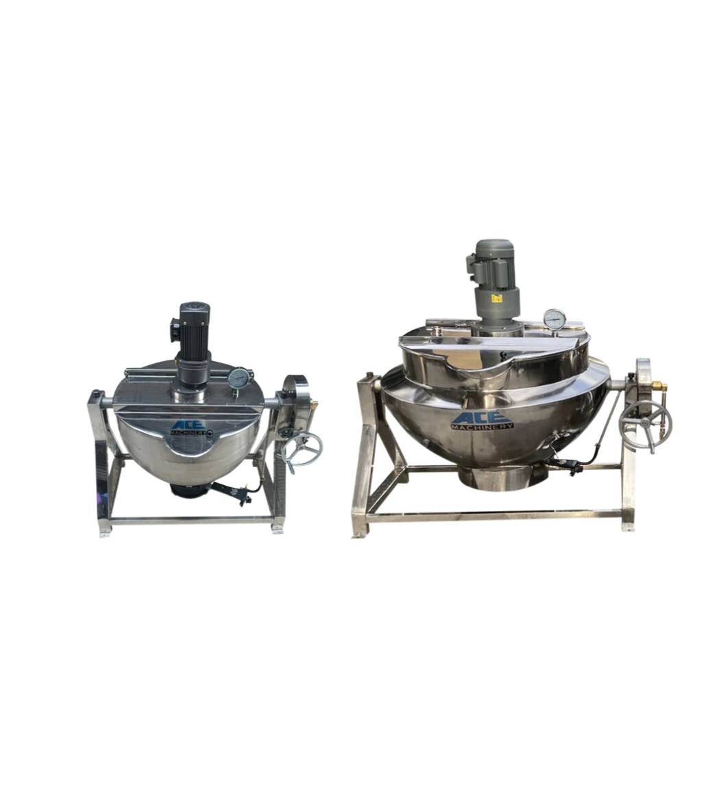 300L 800L Food Steam Oil Heating Agitator Reaction Cooking Candy Three  Layer Jacketed Kettle _ - AliExpress Mobile