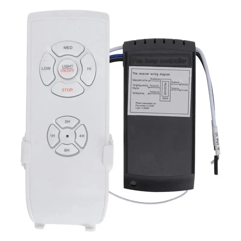 Telecomando Universale Per Ventola A Soffitto Con Luce, 85V-260V, Portata 30m, Timer E Supporto A Parete - 2