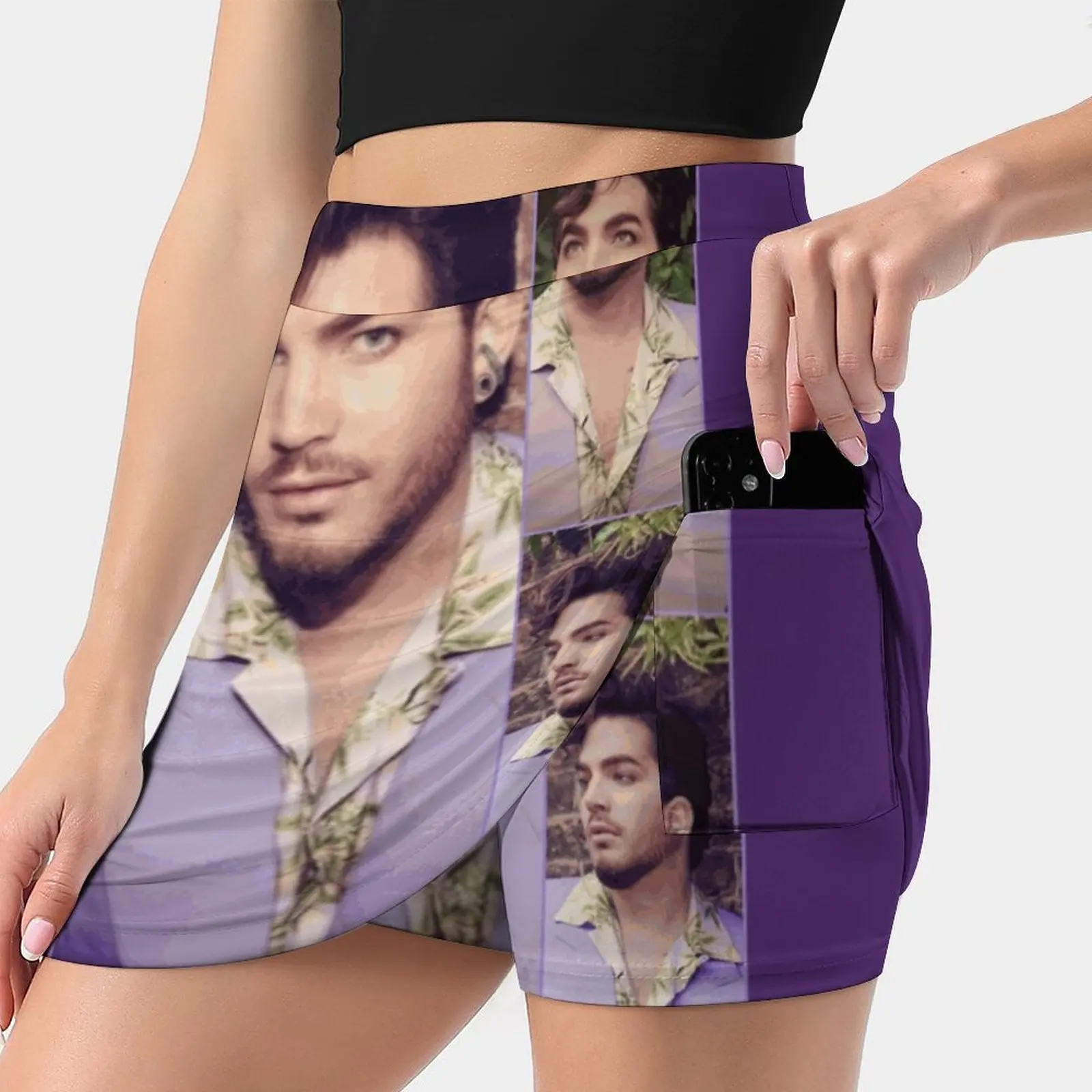 

Beauty Adam Lambert Summer Women'Sshorts Skirt 2 In 1 Fitness Yoga Skirt Tennis Skirts Adam Lambert Music Inspiration Glam