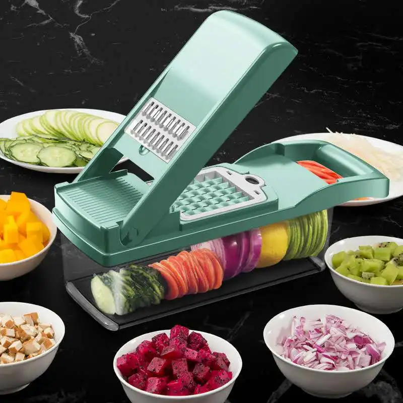 12 In 1 Manual Vegetable Chopper Kitchen Gadgets Food Chopper Onion Cutter  Vegetable Slicer - CJdropshipping