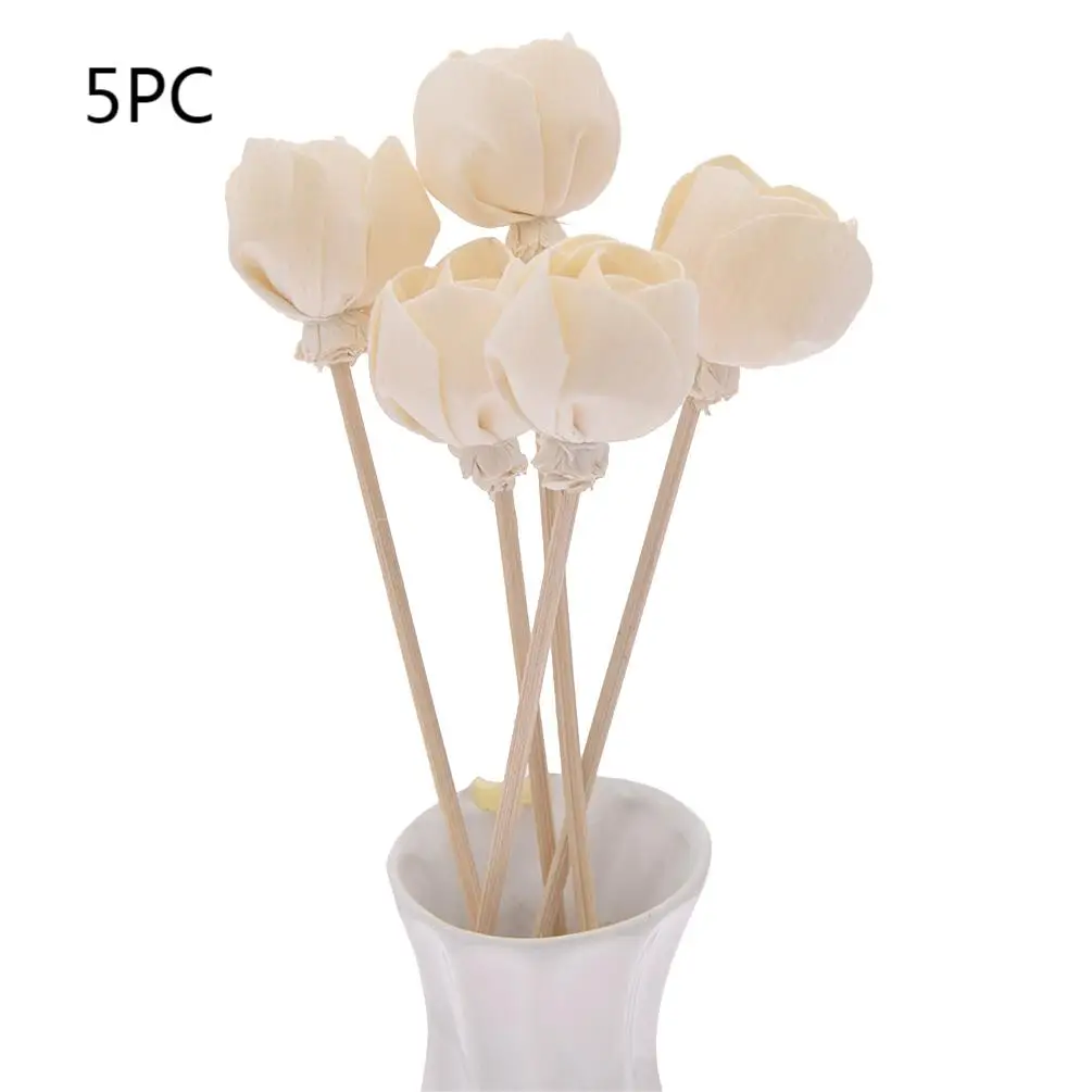 Home Fragrance Products 5/6/7pc Rose flower Rattan Sticks Fireless Reed Diffuser Ornaments