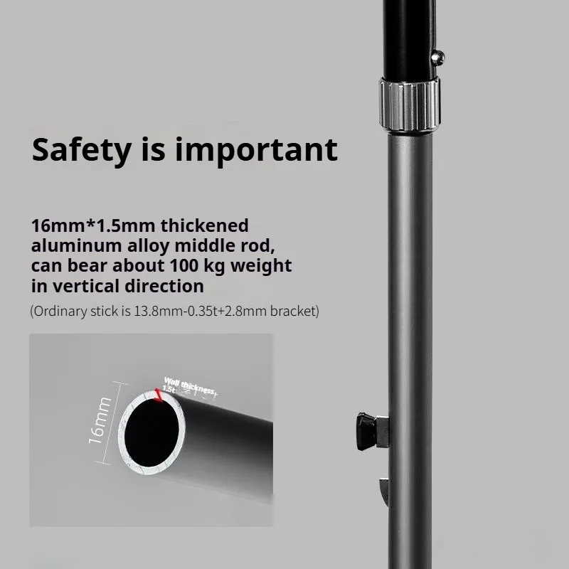 Parachase Strong Walking Cane Umbrella Windproof Adjustable Long Handle Crutches Umbrella Men Women Big Golf Waterproof