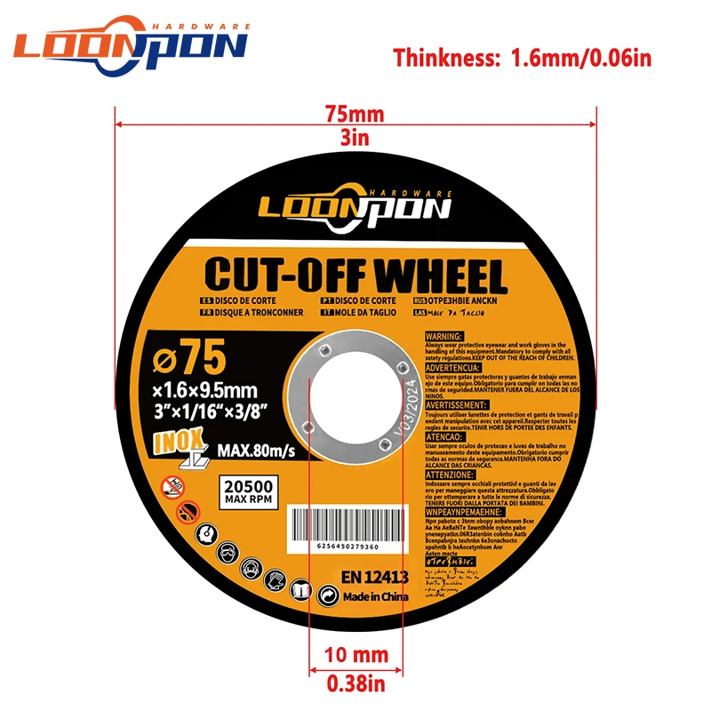 HSS/Carbite Cutting Disc Polishing Disc 75mm Diameter 10mm Bore Grinding Disc Multifunction Electric Angle Grinder Attachment 10 S16e4745e6ab04212ab8df72ffe22b7c4U HSS/Carbite Cutting Disc Polishing Disc 75mm Diameter 10mm Bore Grinding Disc Multifunction Electric Angle Grinder Attachment